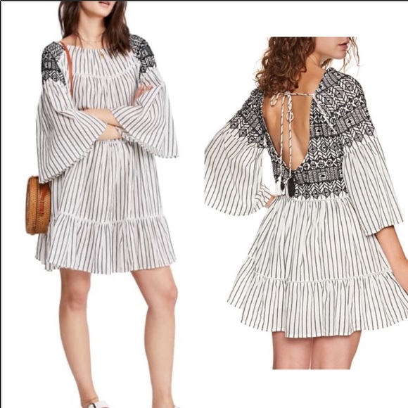 Free People Boho Embroidered Dress - Picture 12 of 12